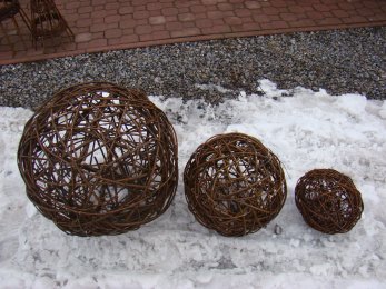 Wicker balls D15-120cm
