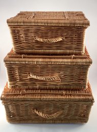 Wicker suitcases, width 25 to 60cm